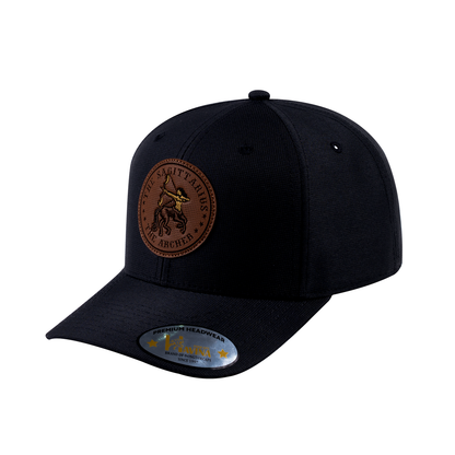 Sagittarius Zodiac V2 6-Panel Baseball Cap with Black front and Black back