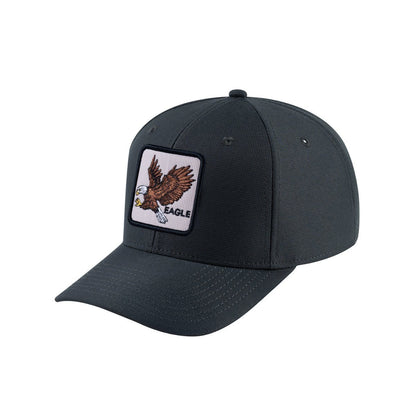 Eagle V2 6-Panel Baseball Cap with Dark Grey front and Dark Grey back