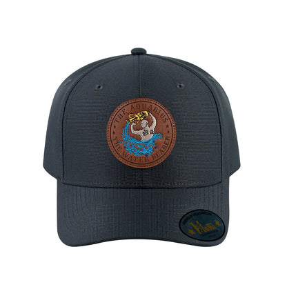 Aquarius Zodiac V2 6-Panel Baseball Cap with Dark Grey front and Dark Grey back