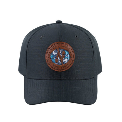 Pisces Zodiac V2 6-Panel Baseball Cap with Dark Grey front and Dark Grey back