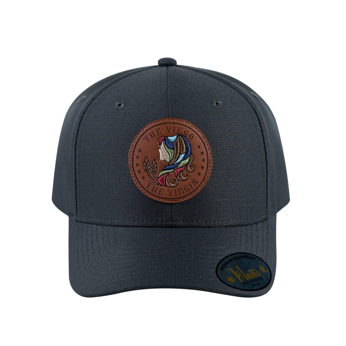 Virgo Zodiac V2 6-Panel Baseball Cap with Dark Grey front and Dark Grey back