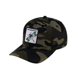 Dragonfly V2 6-Panel Baseball Cap with Green Camo front and Green Camo back