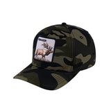 Reindeer V2 6-Panel Baseball Cap with Green Camo front and Green Camo back