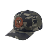 Gemini Zodiac V2 6-Panel Baseball Cap with Green Camo front and Green Camo back