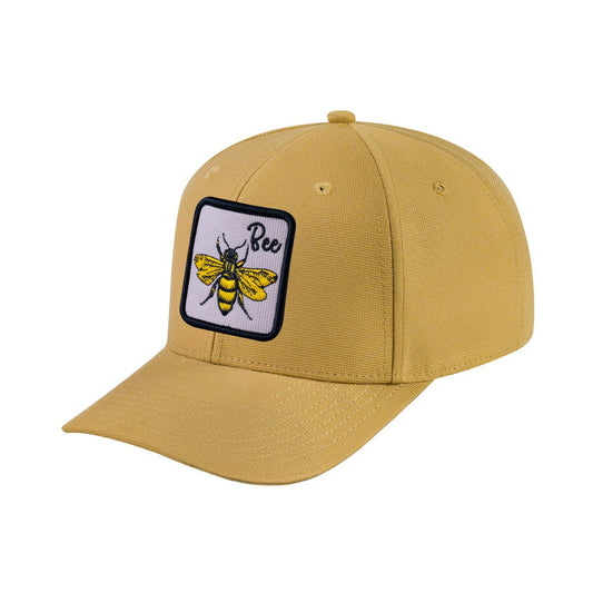 Bee V2 6-Panel Baseball Cap with Khaki front and Khaki back