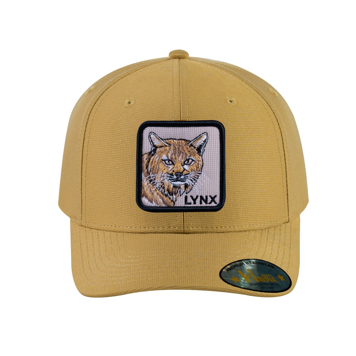 Lynx V2 6-Panel Baseball Cap with Khaki front and Khaki back