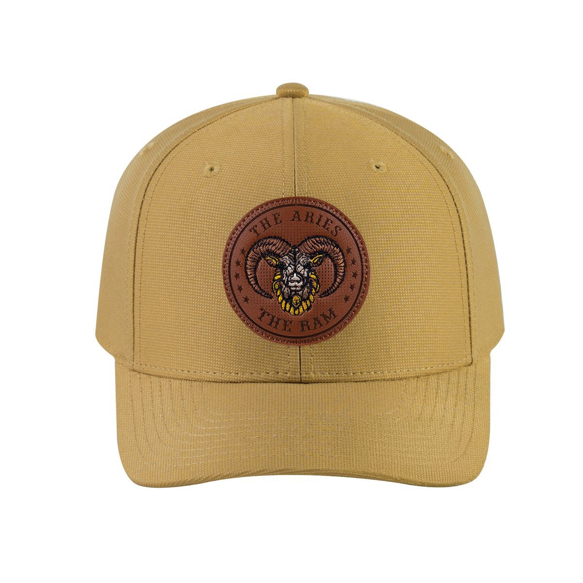 Aries Zodiac V2 6-Panel Baseball Cap with Khaki front and Khaki back