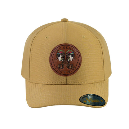Gemini Zodiac V2 6-Panel Baseball Cap with Khaki front and Khaki back