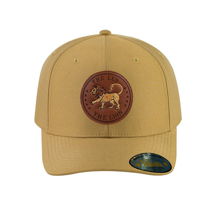 Leo Zodiac V2 6-Panel Baseball Cap with Khaki front and Khaki back