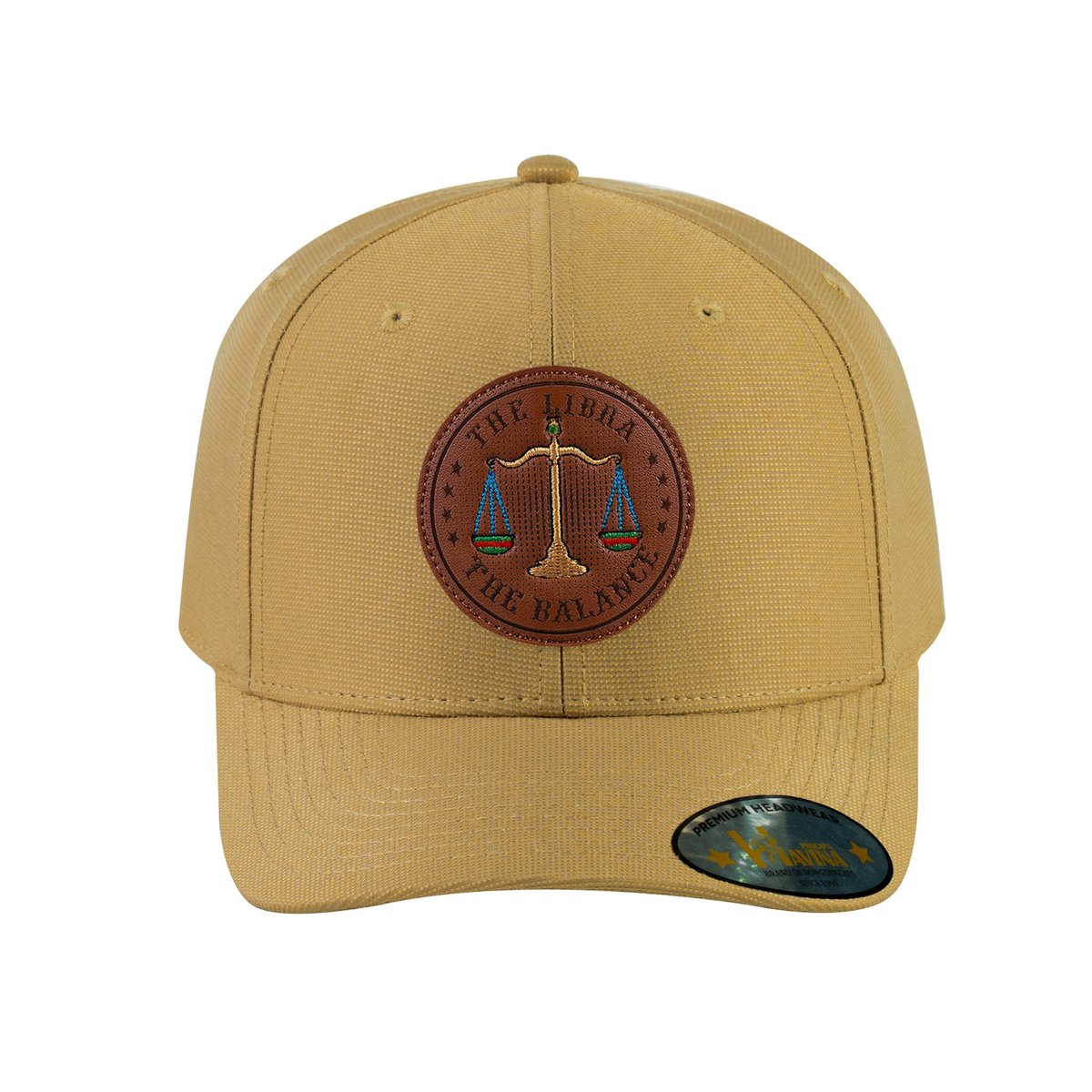 Libra Zodiac V2 6-Panel Baseball Cap with Khaki front and Khaki back