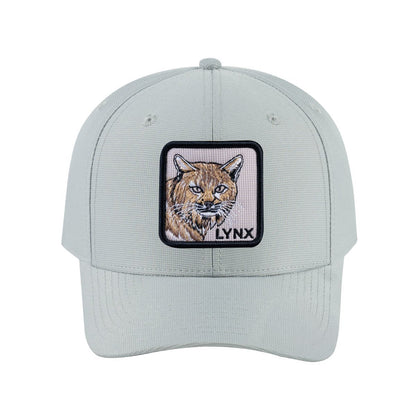 Lynx V2 6-Panel Baseball Cap with Light Grey front and Light Grey back