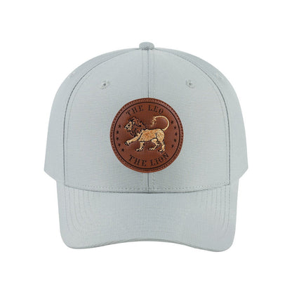 Leo Zodiac V2 6-Panel Baseball Cap with Light Grey front and Light Grey back