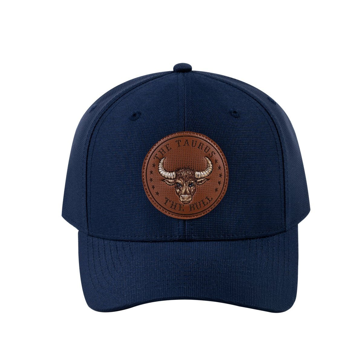Taurus Zodiac V2 6-Panel Baseball Cap with Navy front and Navy back