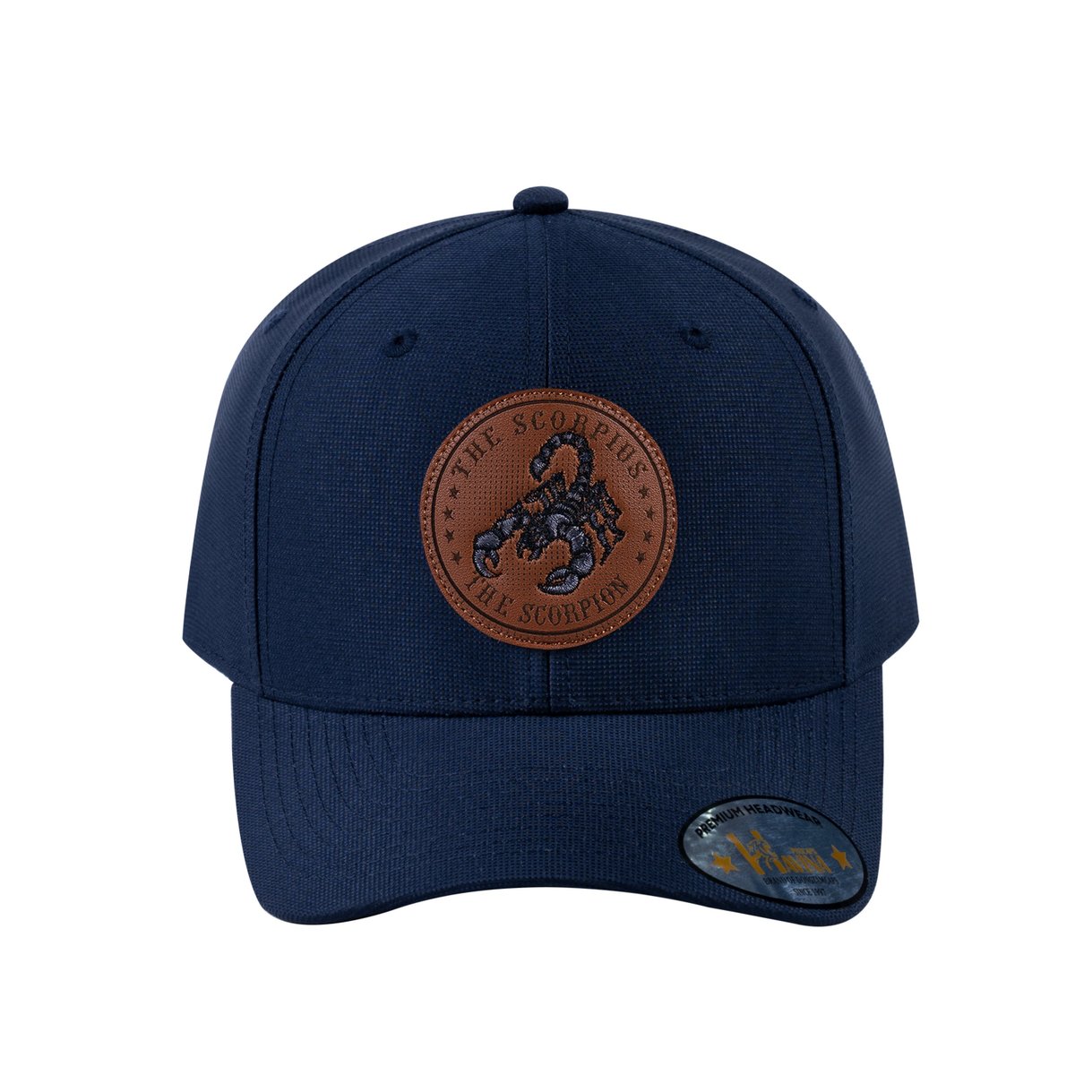 Scorpio Zodiac V2 6-Panel Baseball Cap with Navy front and Navy back
