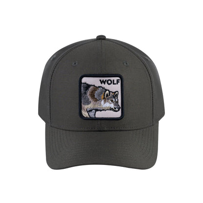 Wolf V2 6-Panel Baseball Cap with Olive front and Olive back