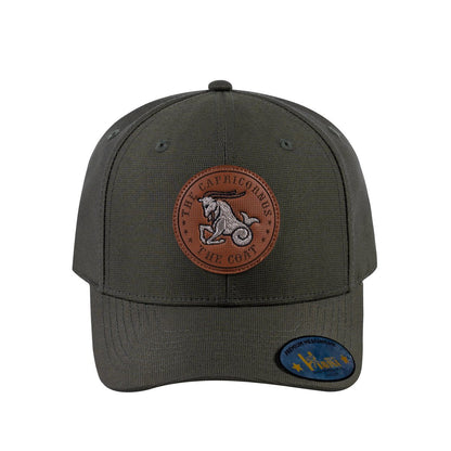 Capricorn Zodiac V2 6-Panel Baseball Cap with Olive front and Olive back