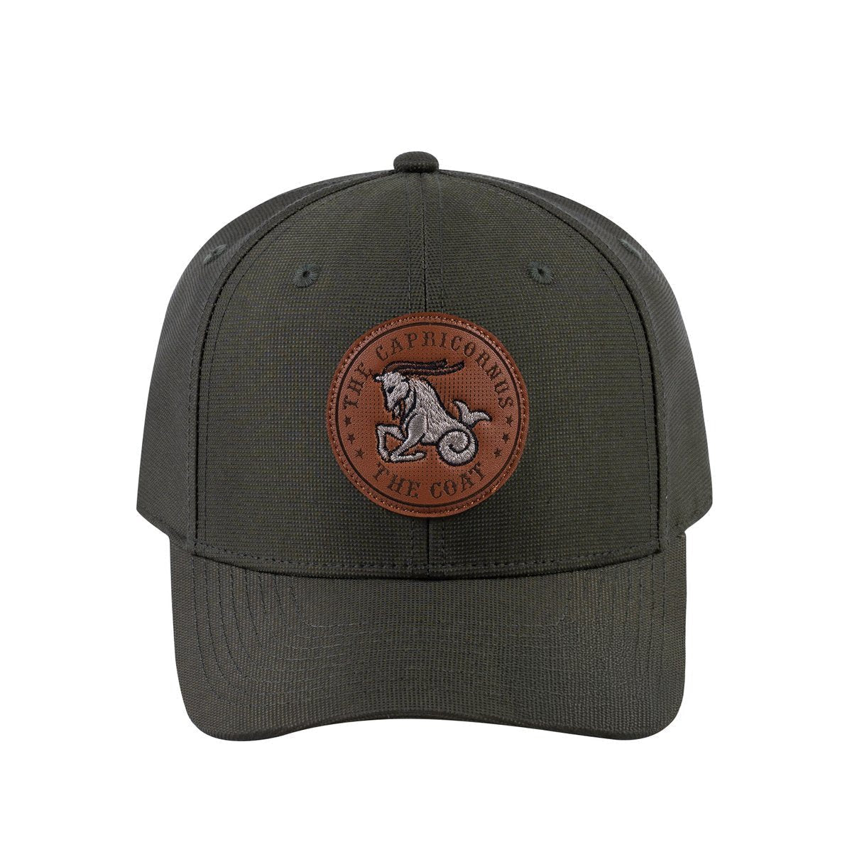 Capricorn Zodiac V2 6-Panel Baseball Cap with Olive front and Olive back