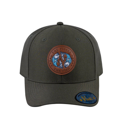 Pisces Zodiac V2 6-Panel Baseball Cap with Olive front and Olive back