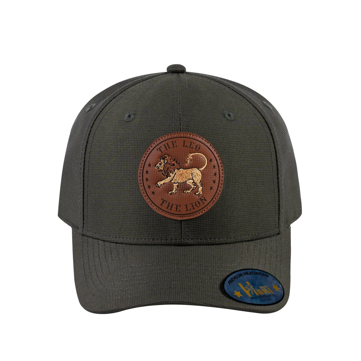 Leo Zodiac V2 6-Panel Baseball Cap with Olive front and Olive back