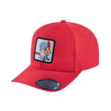 Chicken V2 6-Panel Baseball Cap with Red front and Red back