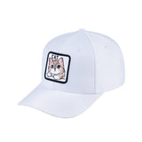 Cat V2 6-Panel Baseball Cap with White front and White back