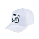 Dragonfly V2 6-Panel Baseball Cap with White front and White back