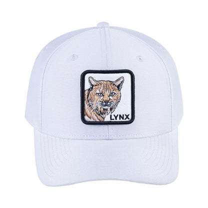 Lynx V2 6-Panel Baseball Cap with White front and White back