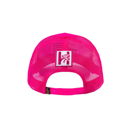 US Flag 6-Panel Trucker Hat with Pink front and Pink back