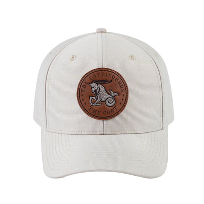 Capricorn Zodiac V2 6-Panel Baseball Cap with Beige front and Beige back