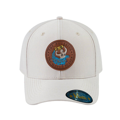 Aquarius Zodiac V2 6-Panel Baseball Cap with Beige front and Beige back