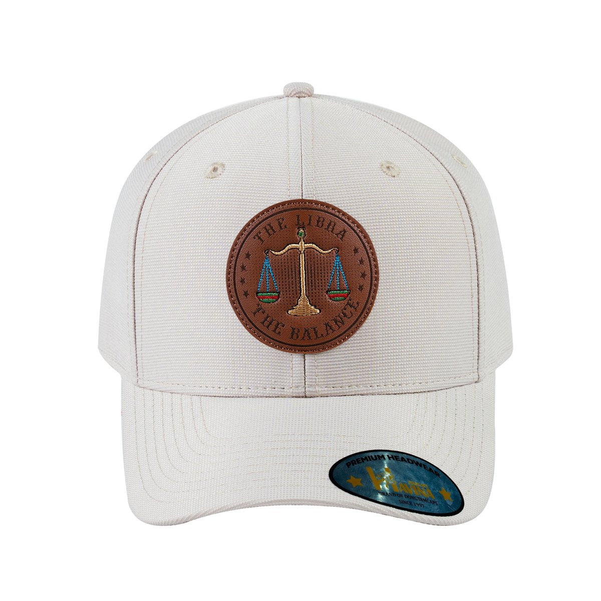 Libra Zodiac V2 6-Panel Baseball Cap with Beige front and Beige back