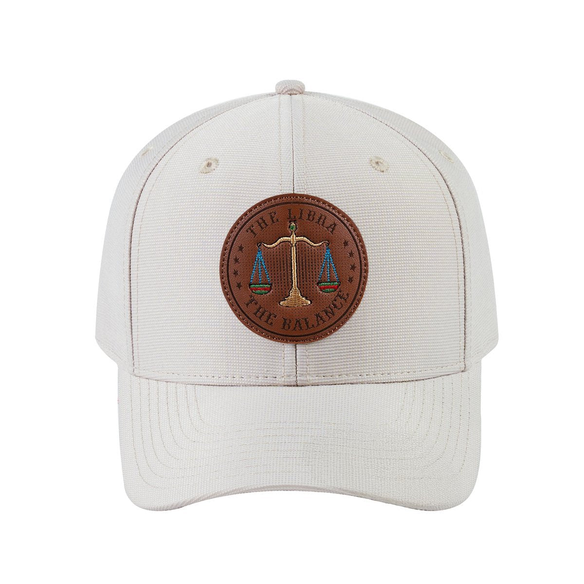 Libra Zodiac V2 6-Panel Baseball Cap with Beige front and Beige back