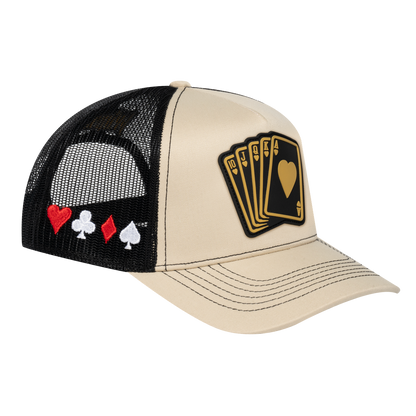 Poker 10JQKA 5-Panel Trucker Hat - T5-BETC-B-POKER1 gallery image 1