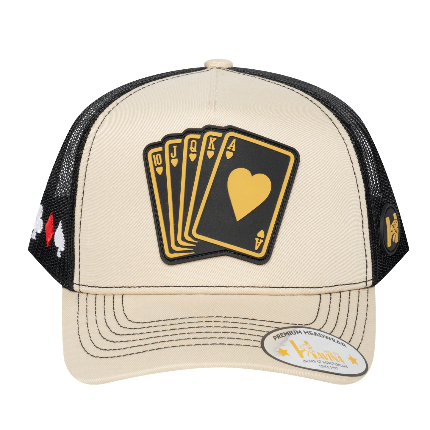Poker 10JQKA 5-Panel Trucker Hat - T5-BETC-B-POKER1 gallery image base