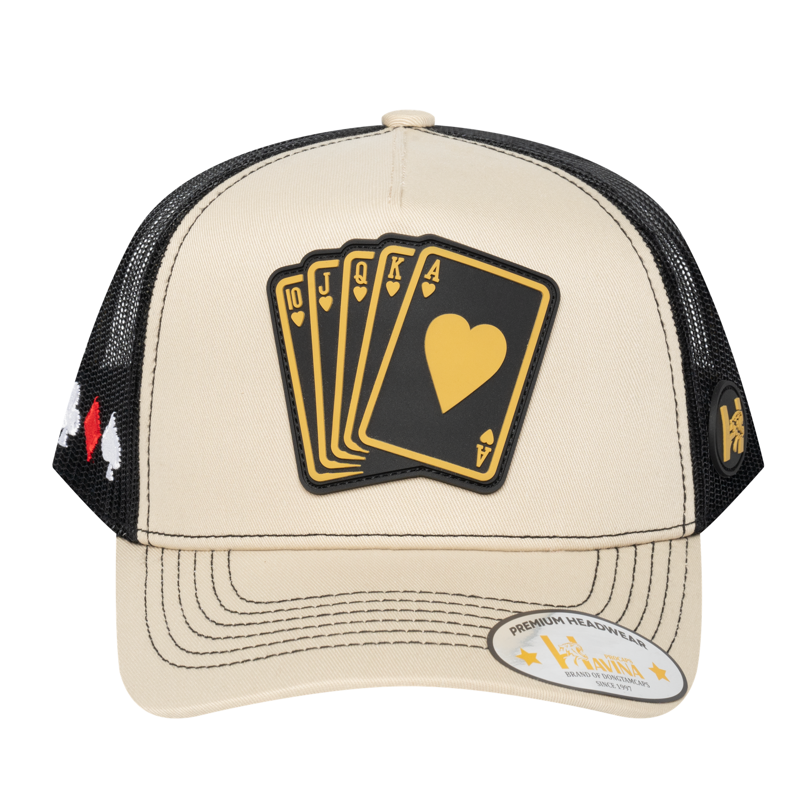 Poker 10JQKA 5-Panel Trucker Hat - T5-BETC-B-POKER1 gallery image base