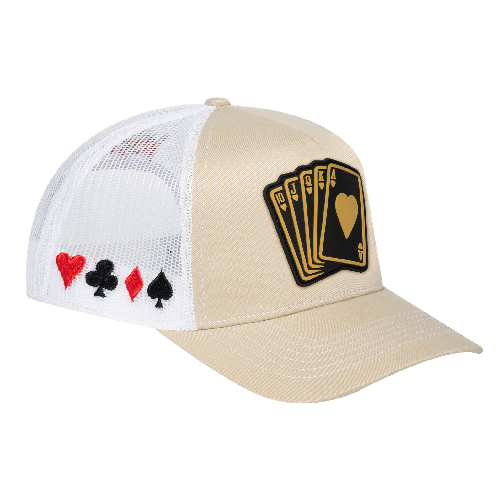 Poker 10JQKA 5-Panel Trucker Hat - T5-BETC-W-POKER1 gallery image 1