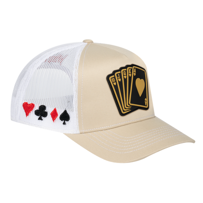 Poker 10JQKA 5-Panel Trucker Hat - T5-BETC-W-POKER1 gallery image 1