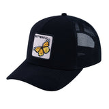 Butterfly V2 5-Panel Trucker Hat with Black front and Black back