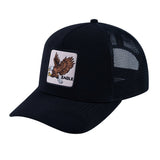 Eagle V2 5-Panel Trucker Hat with Black front and Black back
