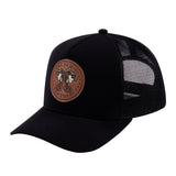 Gemini Zodiac V2 5-Panel Trucker Hat with Black front and Black back