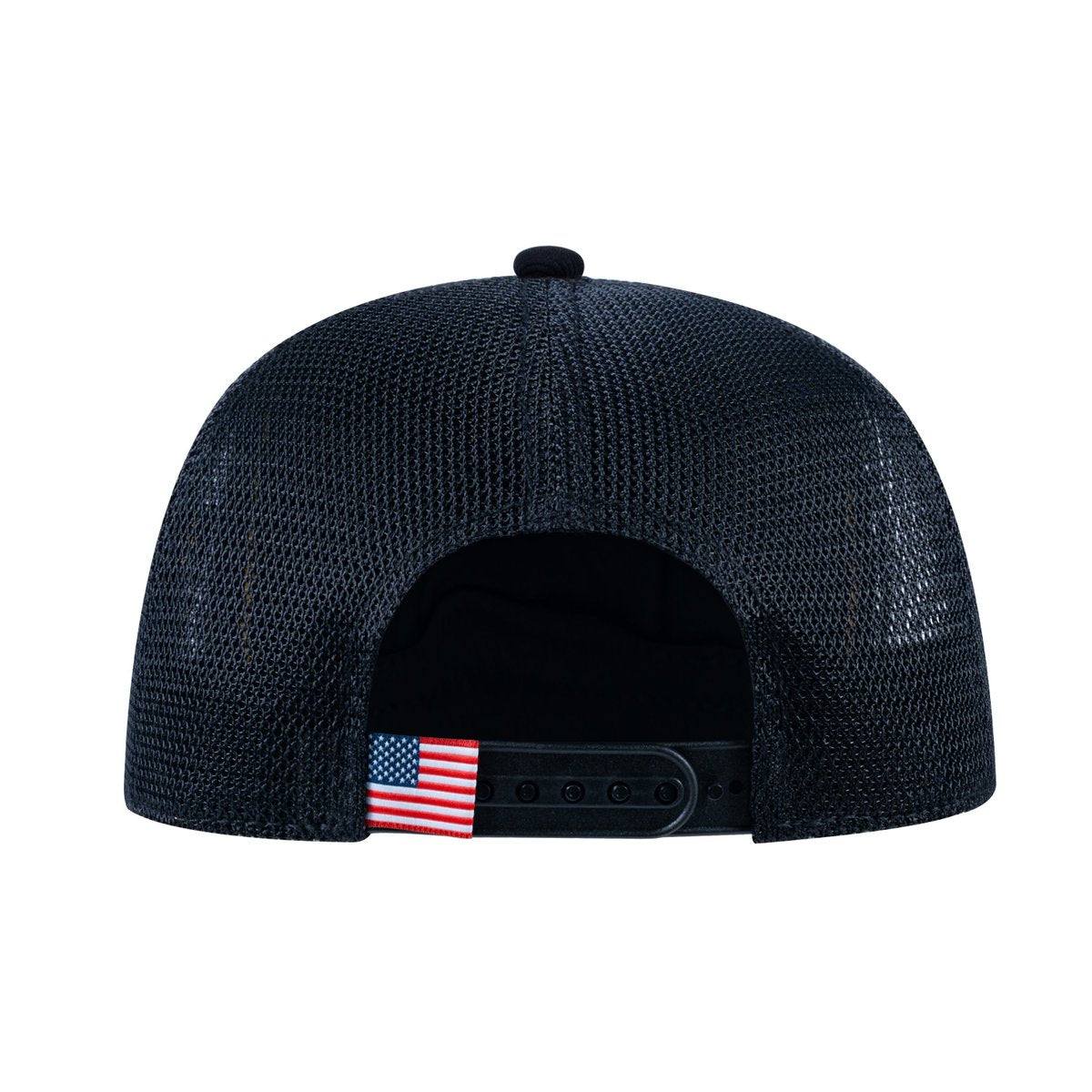 Quail V2 5-Panel Trucker Hat with Black front and Black back