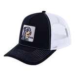 Dog V2 5-Panel Trucker Hat with Black front and White back