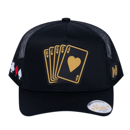 Poker 10JQKA 5-Panel Trucker Hat - T5-BTC-B-POKER1 gallery image base