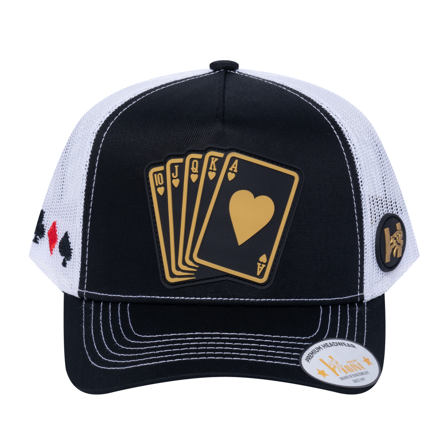 Poker 10JQKA 5-Panel Trucker Hat - T5-BTC-W-POKER1 gallery image base