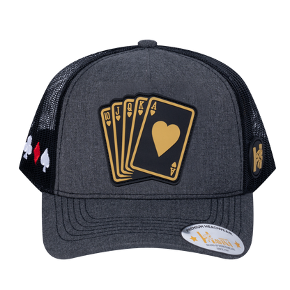 Poker 10JQKA 5-Panel Trucker Hat - T5-DGHT-B-POKER1 gallery image base