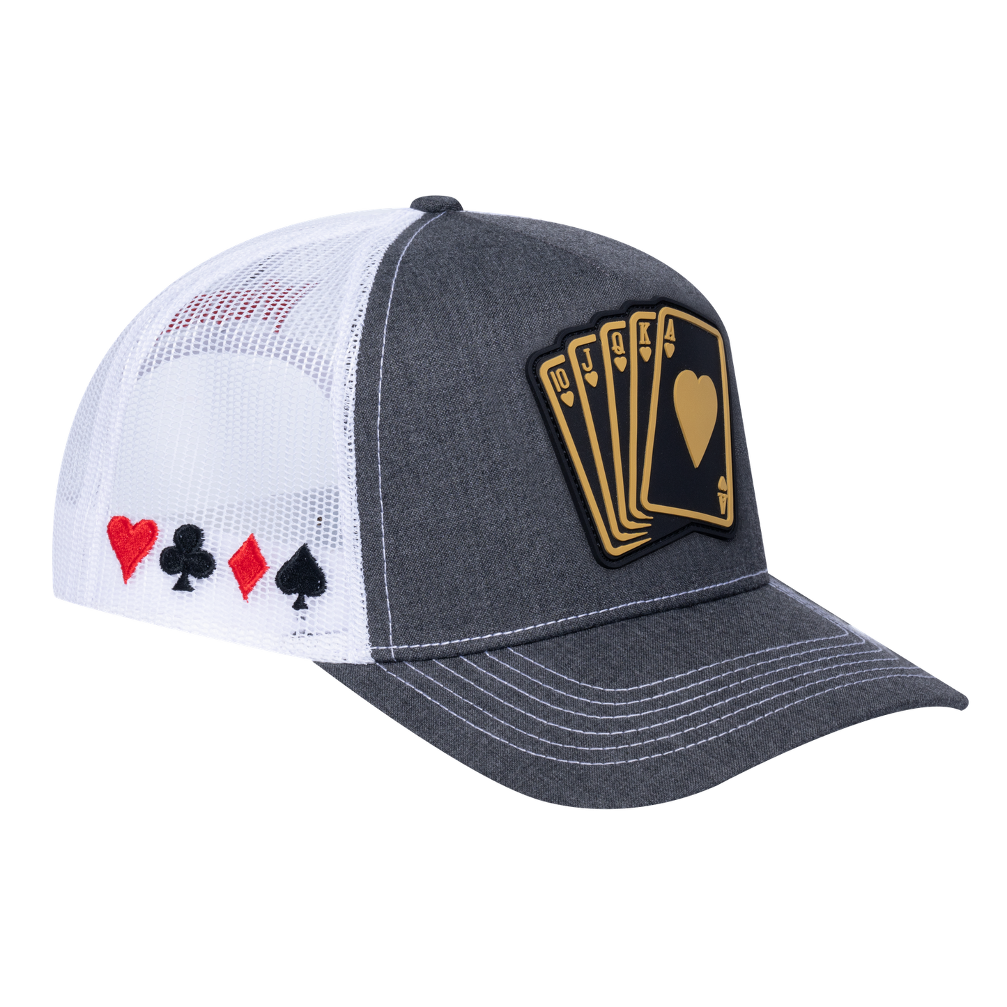 Poker 10JQKA 5-Panel Trucker Hat - T5-DGHT-W-POKER1 gallery image 1
