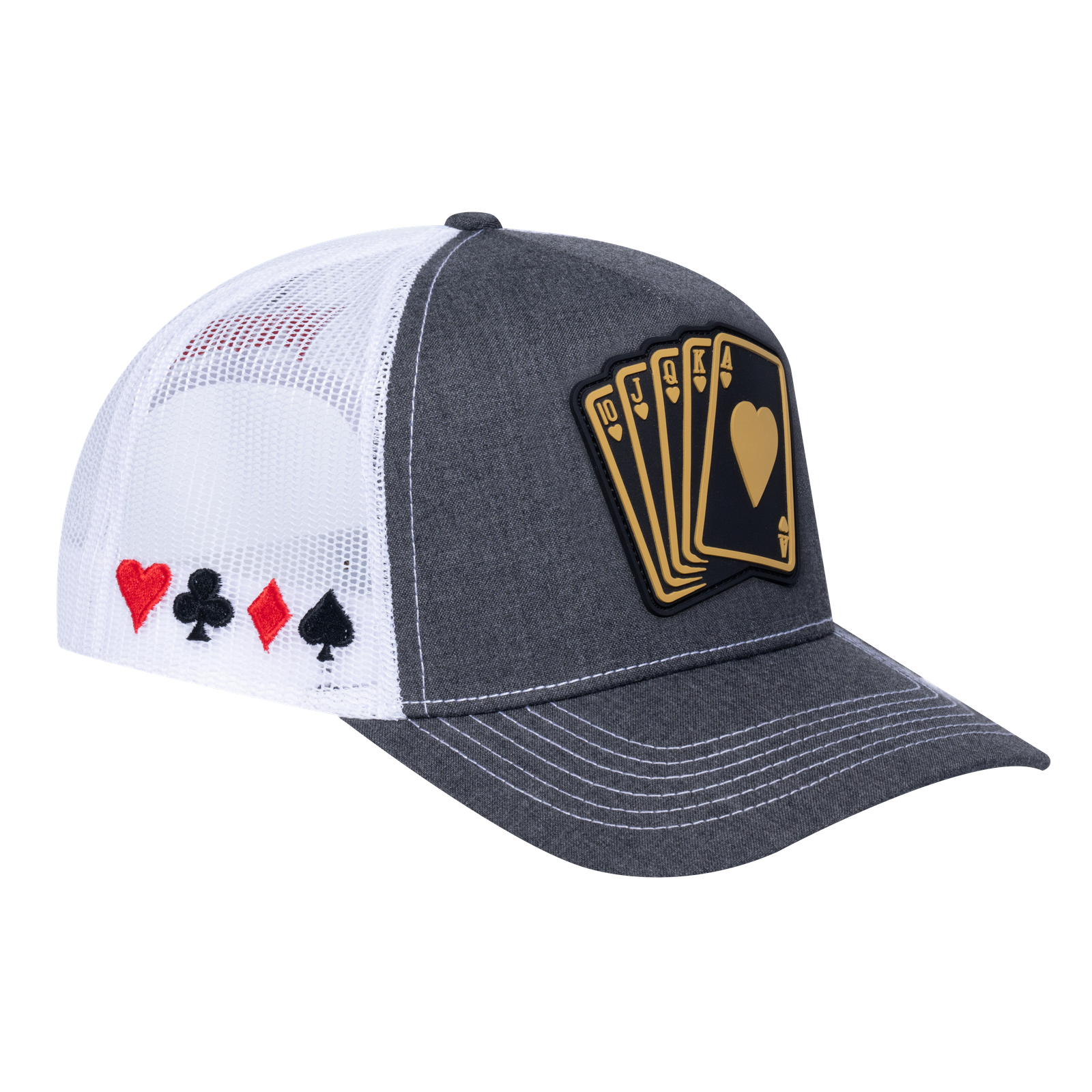 Poker 10JQKA 5-Panel Trucker Hat - T5-DGHT-W-POKER1 gallery image 1