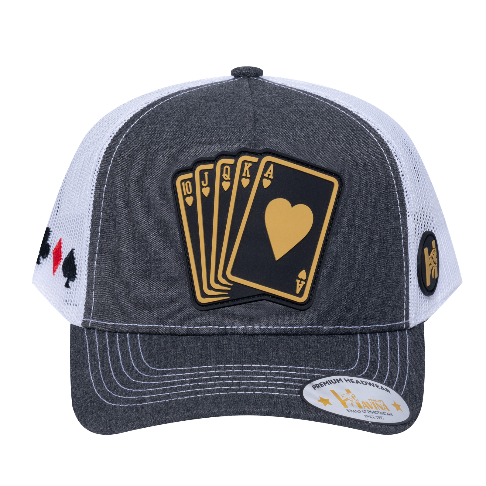 Poker 10JQKA 5-Panel Trucker Hat - T5-DGHT-W-POKER1 gallery image base