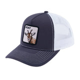 Goat V2 5-Panel Trucker Hat with Dark Grey front and White back