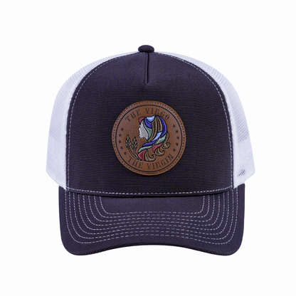 Gemini Zodiac V2 5-Panel Trucker Hat with Dark Grey front and White back